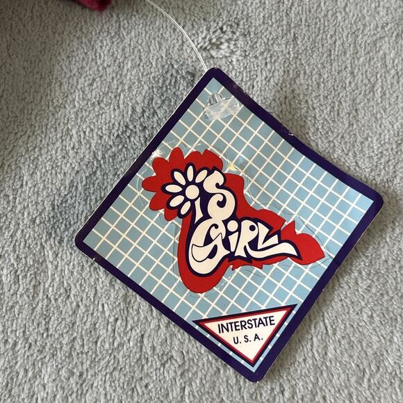 Y2s 2000s Deadstock Interstate Jeans Shirt Top Girls Youth large Classic Green - Picture 3 of 12